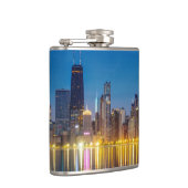 Chicago Dawn Cityscape Heupfles (Rechts)