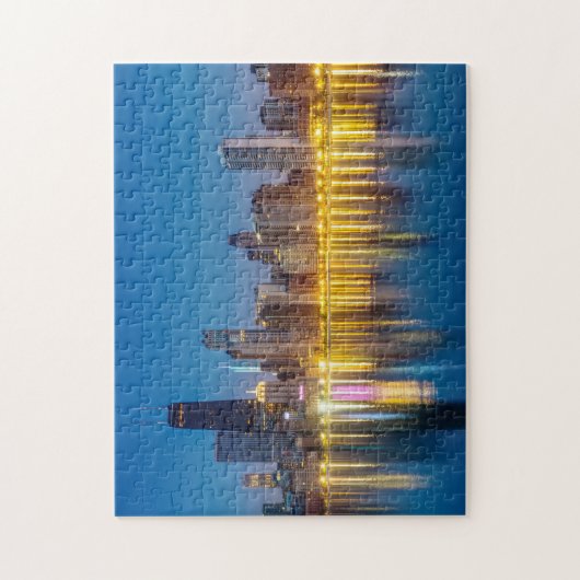 Chicago Dawn Cityscape Legpuzzel (Verticaal)