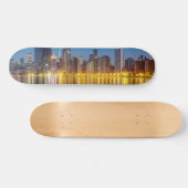 Chicago Dawn Cityscape Persoonlijk Skateboard (Horizontaal)