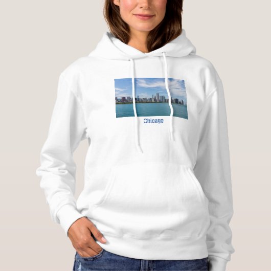 Chicago Day Cityscape Hoodie (Voorkant)