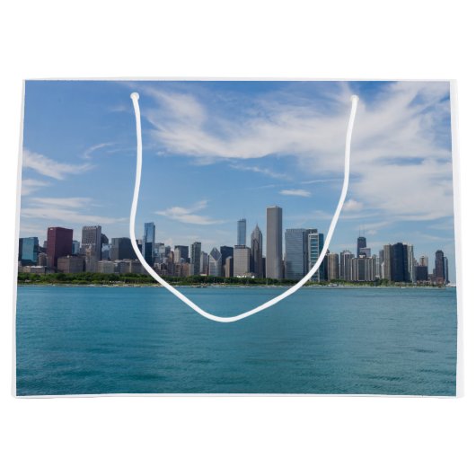 Chicago Day Cityscape Large Cadeautasje (Voorkant)