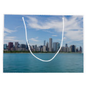 Chicago Day Cityscape Large Cadeautasje (Achterkant)
