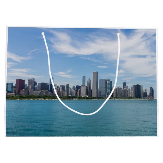 Chicago Day Cityscape Large Cadeautasje (Achterkant)
