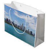 Chicago Day Cityscape Large Cadeautasje (Achterkant Gekanteld)