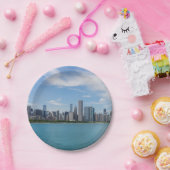 Chicago Day Cityscape Papieren Bordje (Feest)