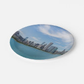 Chicago Day Cityscape Papieren Bordje (Gekanteld)
