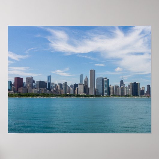 Chicago Day Cityscape Poster (Voorkant)