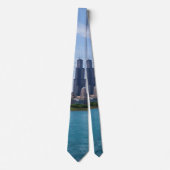 Chicago Day Cityscape Stropdas (Voorkant)
