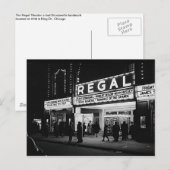  Chicago, de Regal Theater Marquee Briefkaart (Voorkant / Achterkant)