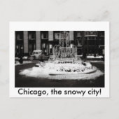 Chicago, de sneeuwstad. briefkaart (Voorkant)