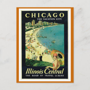 "Chicago - De Vacation City" Vintage Briefkaart