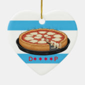 Chicago Deeeeep Dish Keramisch Ornament (Achterkant)