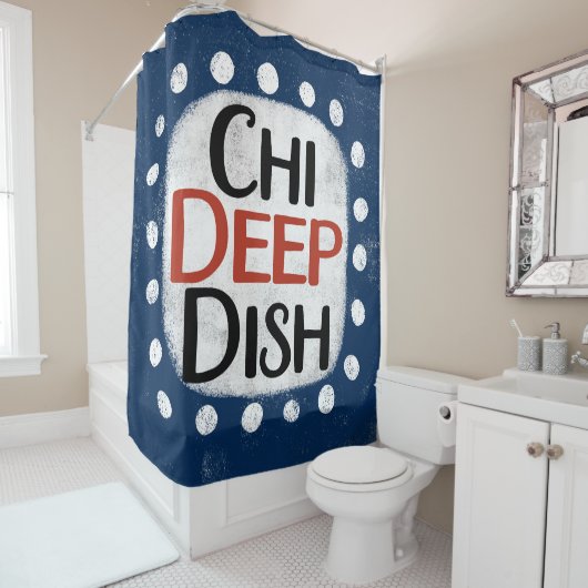 Chicago Deep Dish Douchegordijn (In situ)