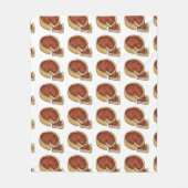 Chicago Deep Dish Pepperoni Pizza Pie Slice Fleece Deken (Voorkant)