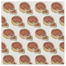 Chicago Deep Dish Pepperoni Pizza Slice Pie Stof