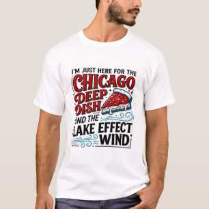Chicago Deep Dish Pizza En Meerwind T-shirt