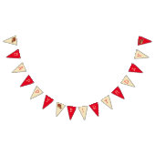 Chicago Deep Dish Pizza Party Gelukkige Verjaardag Vlaggetjes (Alle)