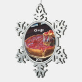Chicago Deep Dish Tin Sneeuwvlok Ornament (Rechts)