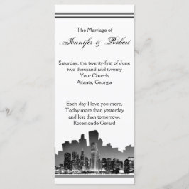 Chicago Destination Wedding Programma Programmakaart