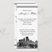 Chicago Destination Wedding Programma Programmakaart (Voorkant / Achterkant)