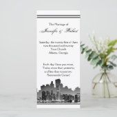 Chicago Destination Wedding Programma Programmakaart (Staand voorkant)