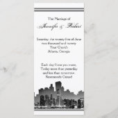 Chicago Destination Wedding Programma Programmakaart (Voorkant)