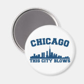 Chicago: Deze Stadsblazers Magneet (Voorkant / Achterkant)