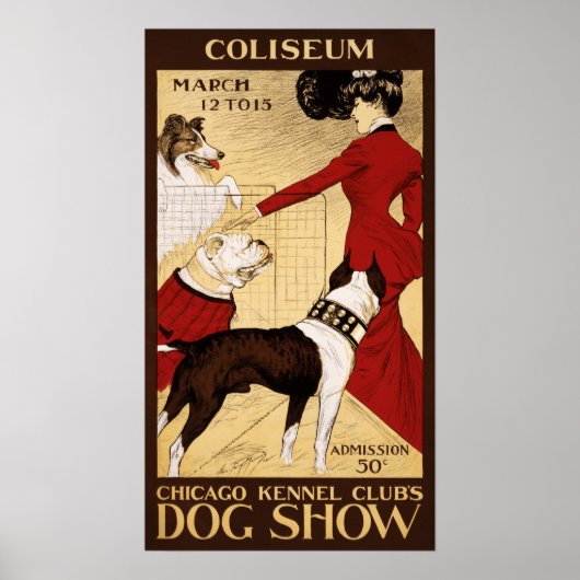  Chicago Dog Show Advertisement Poster (Voorkant)
