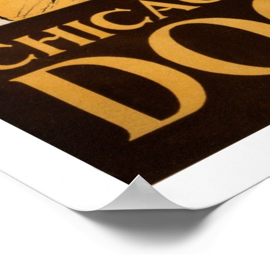  Chicago Dog Show verticale banner Poster (Hoek)