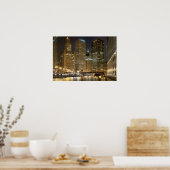 Chicago door Night poster (Keuken)