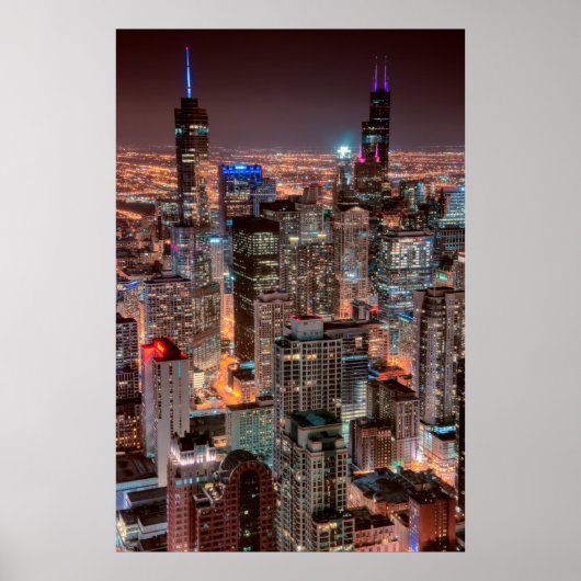 CHICAGO DOWNTOWN POSTER (Voorkant)