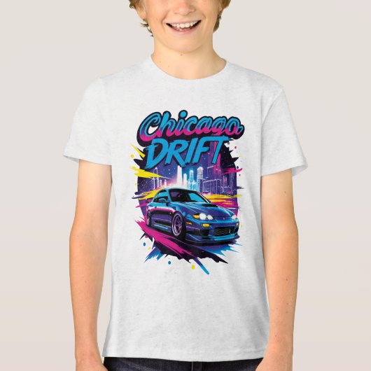 Chicago Drift Tri-Blend Shirt (Voorkant)