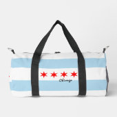 Chicago duffle, Chicago vlag fitness / sport Plunjezak (Voorkant)