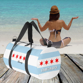 Chicago duffle, Chicago vlag fitness / sport Plunjezak