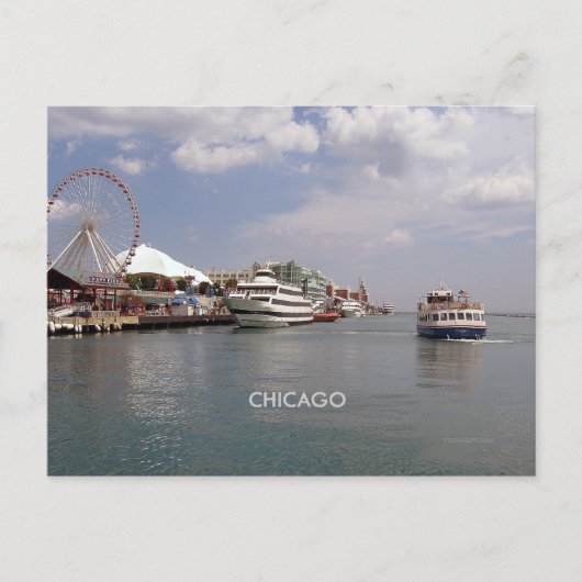 Chicago - Een uitzicht van de zeepier Briefkaart (Voorkant)