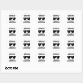 Chicago Eindbaas Cool Emoji Ronde Sticker (Vel)
