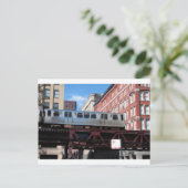 Chicago El Train Briefkaart (Staand voorkant)
