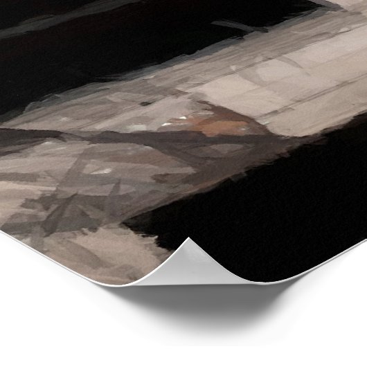 Chicago El Train Poster (Hoek)