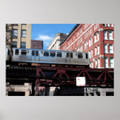 Chicago El Train Poster (Voorkant)