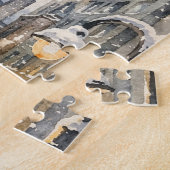 Chicago El Trein in de Wintersneeuw Legpuzzel (Zijkant)