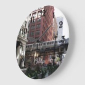 Chicago Elevated Loop Trein Grote Klok (Hoek)