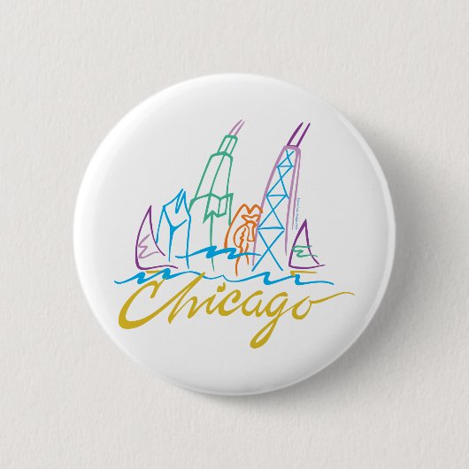 CHICAGO-EMB RONDE BUTTON 5,7 CM (Voorkant)