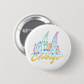 CHICAGO-EMB RONDE BUTTON 5,7 CM (Voorkant /achterkant)