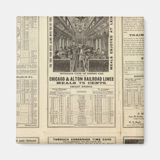 Chicago en Alton Railroad 2 Magneet (Voorkant)