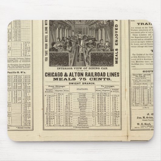 Chicago en Alton Railroad 2 Muismat (Voorkant)