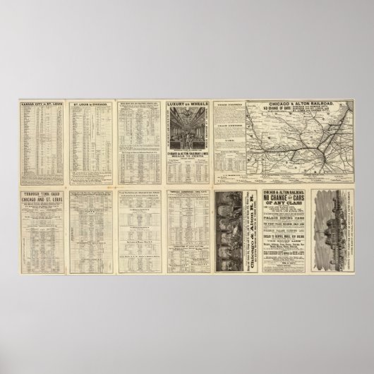 Chicago en Alton Railroad 2 Poster (Voorkant)