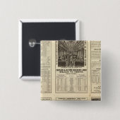 Chicago en Alton Railroad 2 Vierkante Button 5,1 Cm (Voorkant /achterkant)