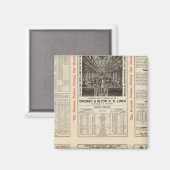 Chicago en Alton Railroad 3 Magneet (Voorkant / Achterkant)