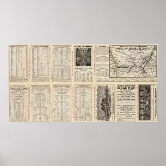 Chicago en Alton Railroad 3 Poster (Voorkant)