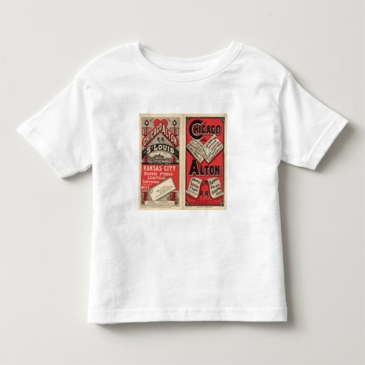 Chicago en Alton Railroad Kinder Shirts (Voorkant)
